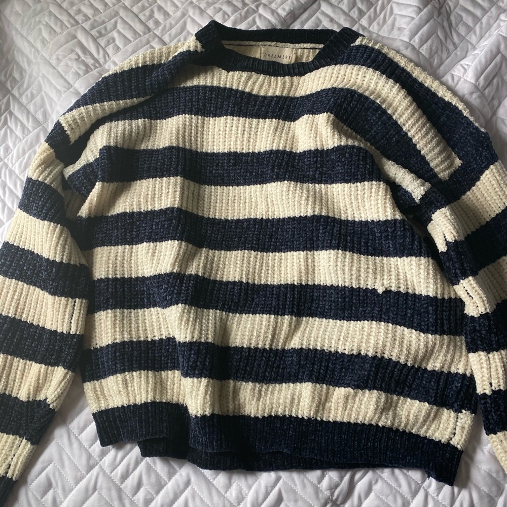 soft striped sweater